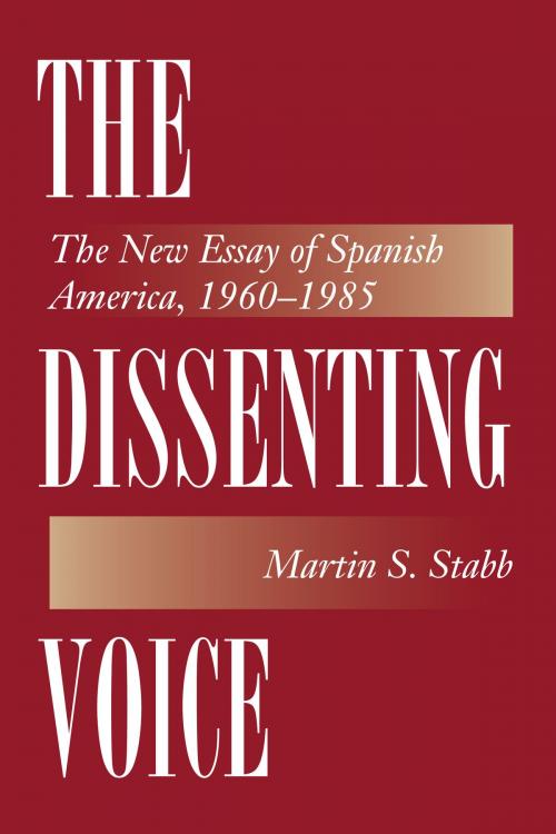 Cover of the book The Dissenting Voice by Martin S. Stabb, University of Texas Press