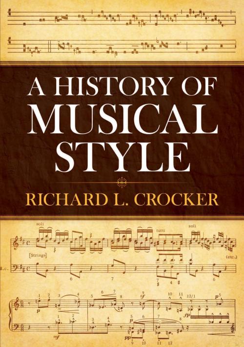 Cover of the book A History of Musical Style by Richard L. Crocker, Dover Publications