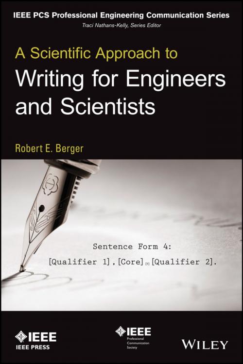 Cover of the book A Scientific Approach to Writing for Engineers and Scientists by Robert E. Berger, Wiley