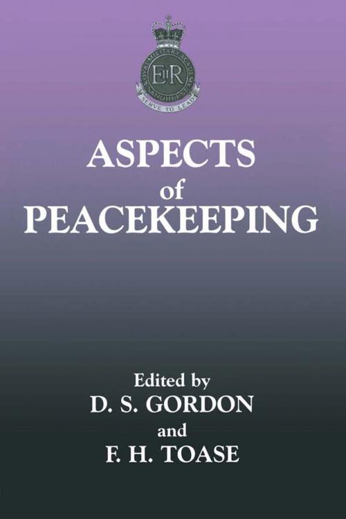 Cover of the book Aspects of Peacekeeping by , Taylor and Francis