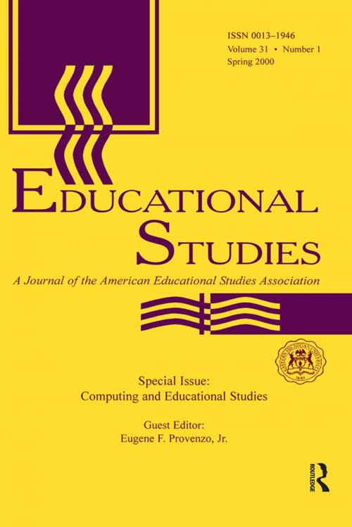 Cover of the book Computing and Educational Studies by , Taylor and Francis