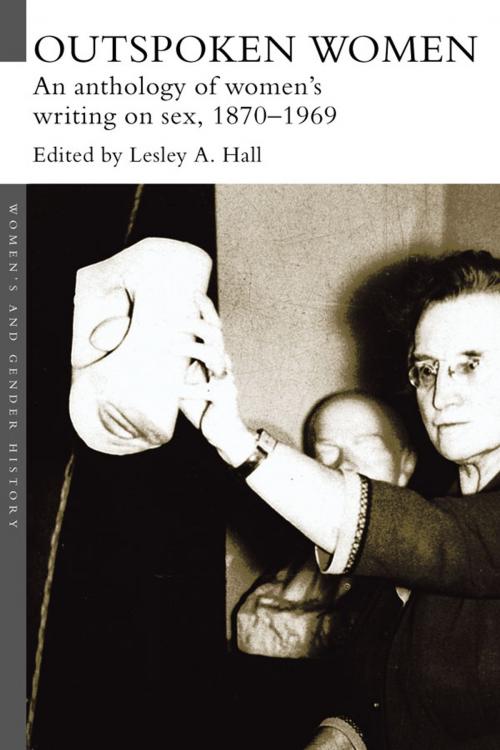 Cover of the book Outspoken Women by Lesley A. Hall, Taylor and Francis