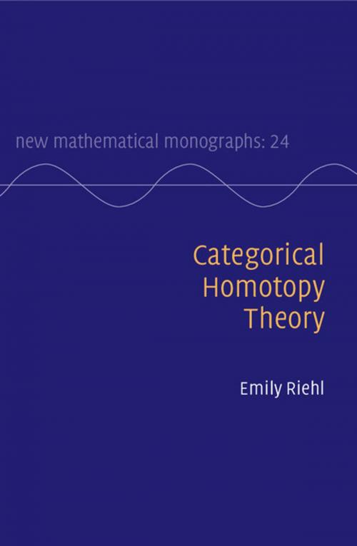 Cover of the book Categorical Homotopy Theory by Emily Riehl, Cambridge University Press