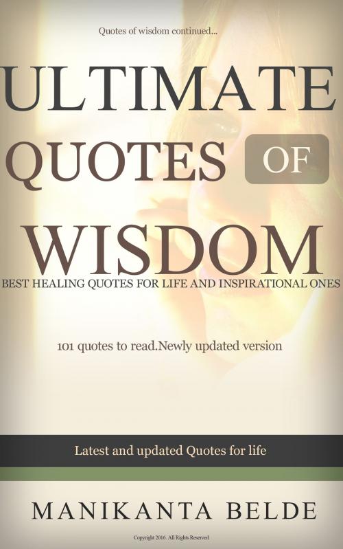 Cover of the book Quotes Of Wisdom-2 by Manikanta Belde, Manikanta Belde