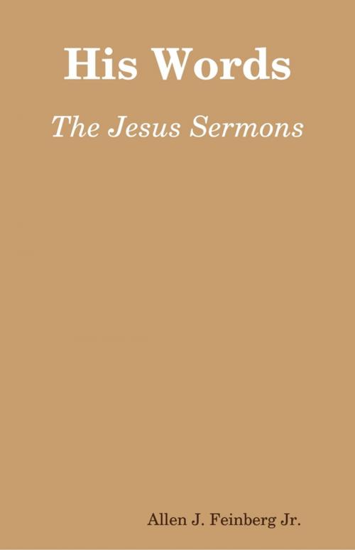 Cover of the book His Words: The Sermons of Jesus by Allen Feinberg, Lulu.com