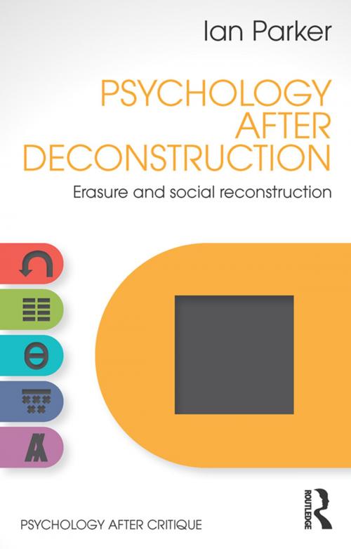 Cover of the book Psychology After Deconstruction by Ian Parker, Taylor and Francis