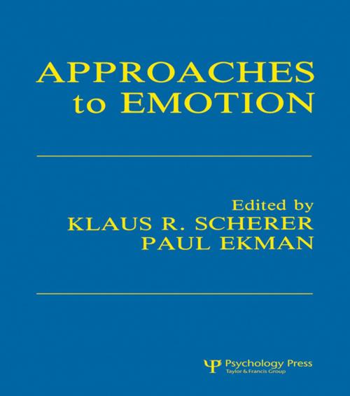 Cover of the book Approaches To Emotion by , Taylor and Francis