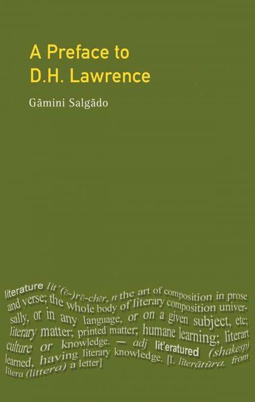 Cover of the book A Preface to Lawrence by Gamini Salgado, Taylor and Francis