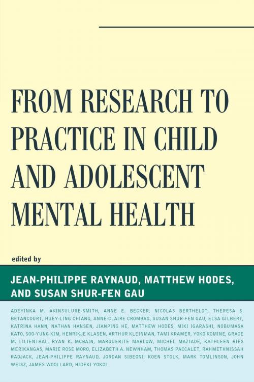 Cover of the book From Research to Practice in Child and Adolescent Mental Health by , Rowman & Littlefield Publishers