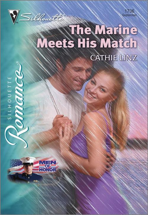 Cover of the book The Marine Meets His Match by Cathie Linz, Harlequin