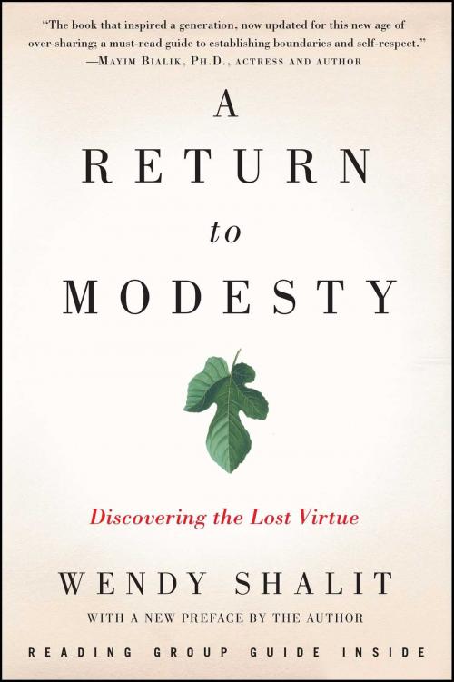 Cover of the book A Return to Modesty by Wendy Shalit, Free Press