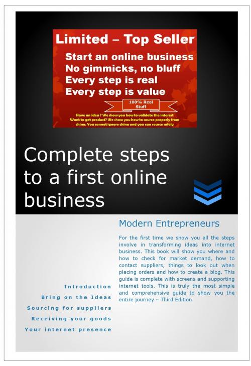 Cover of the book Complete Steps to a First Online Business Modern Entrepreneurs 3rd Edition by OnlineBusinessWorkz, BookBaby