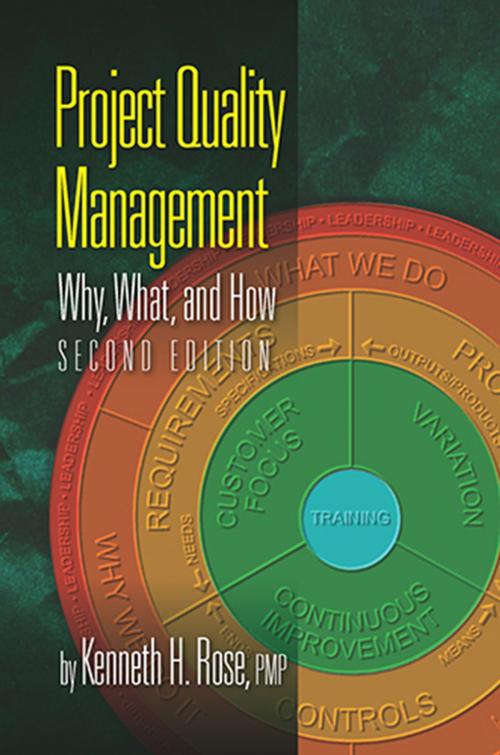 Cover of the book Project Quality Management, Second Edition by Ken Rose, J. Ross Publishing