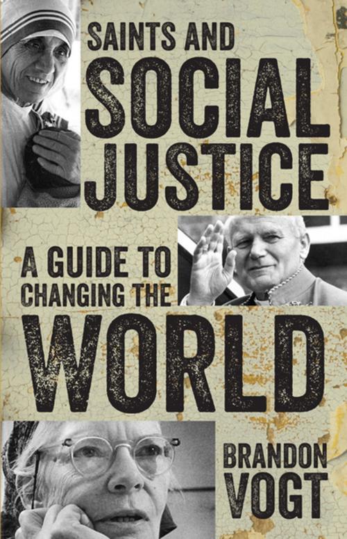 Cover of the book Saints and Social Justice by Brandon Vogt, Our Sunday Visitor