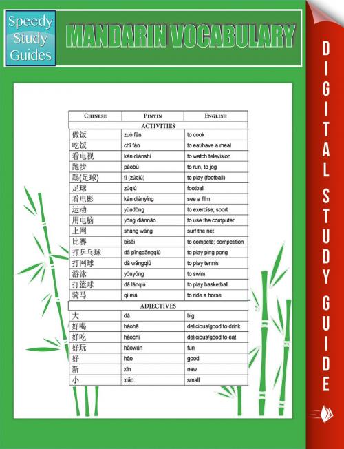 Cover of the book Mandarin Vocabulary (Speedy Study Guides) by Speedy Publishing, Speedy Publishing LLC