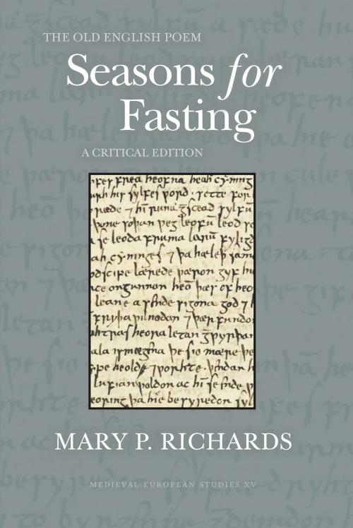 Cover of the book The Old English Poem Seasons for Fasting by Mary P. Richards, West Virginia University Press