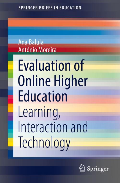 Cover of the book Evaluation of Online Higher Education by Ana Balula, António Moreira, Springer International Publishing