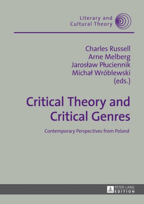 Cover of the book Critical Theory and Critical Genres by , Peter Lang