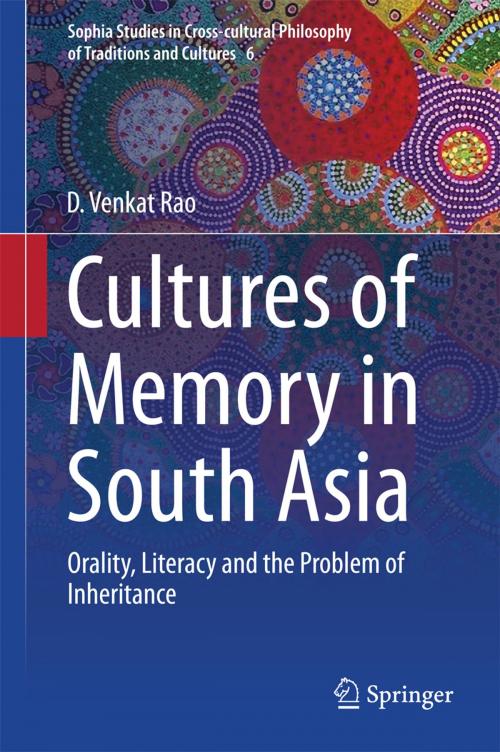 Cover of the book Cultures of Memory in South Asia by D. Venkat Rao, Springer India