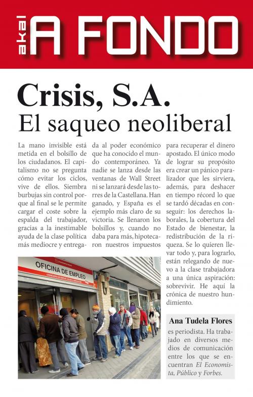Cover of the book Crisis S.A. by Ana Tudela Flores, Ediciones Akal