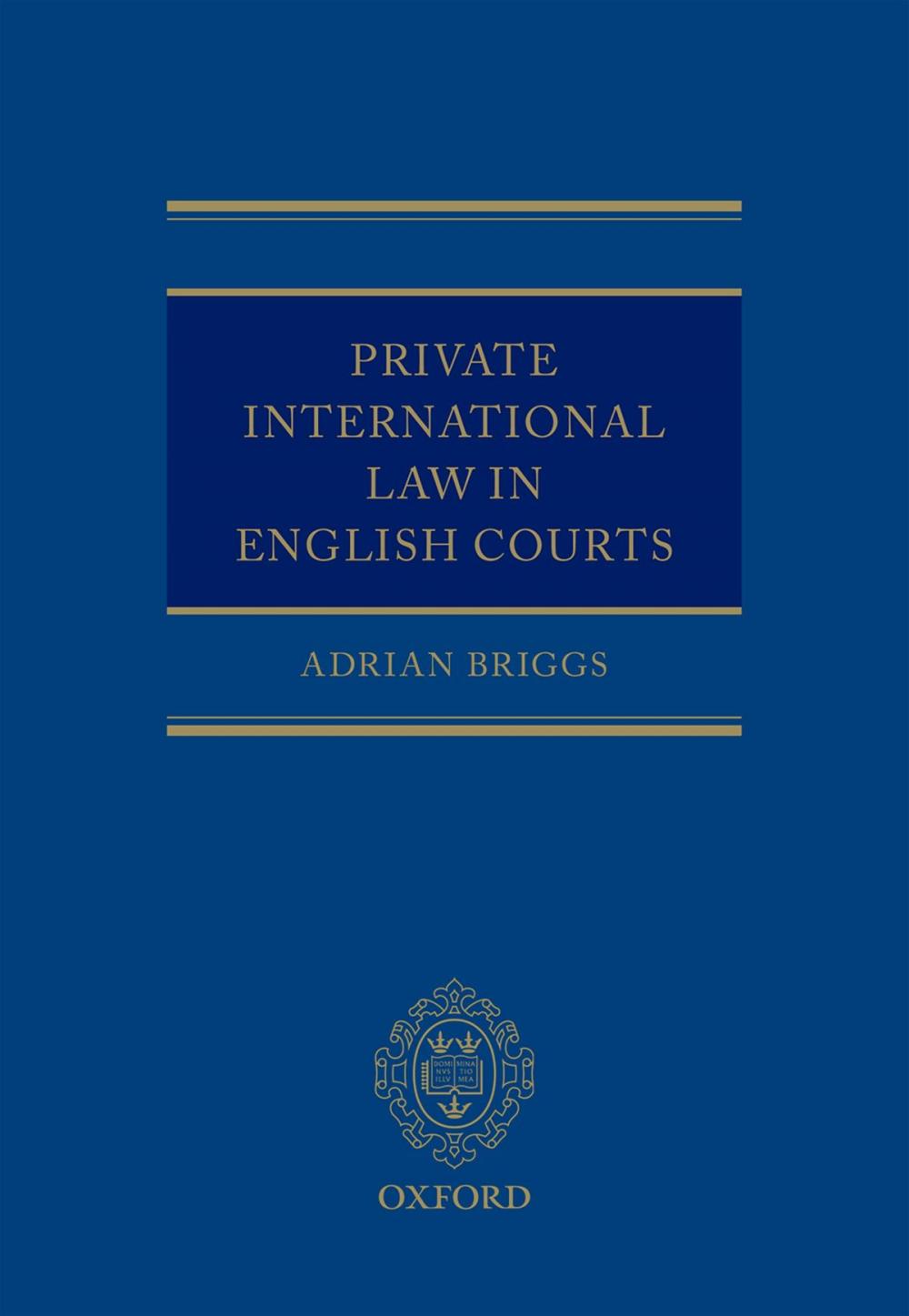 Big bigCover of Private International Law in English Courts