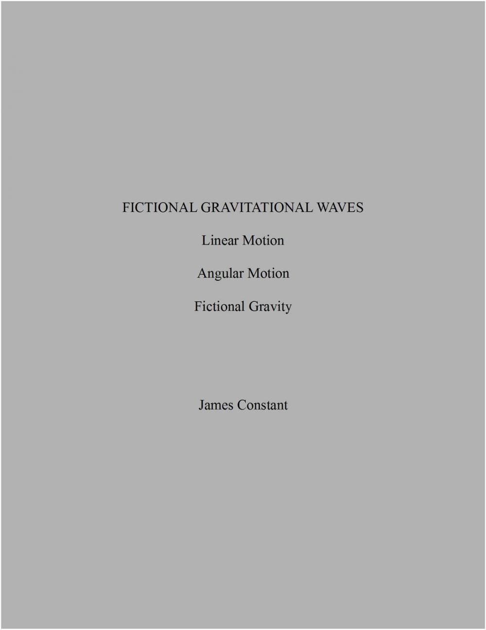 Big bigCover of Fictional Gravitational Forces