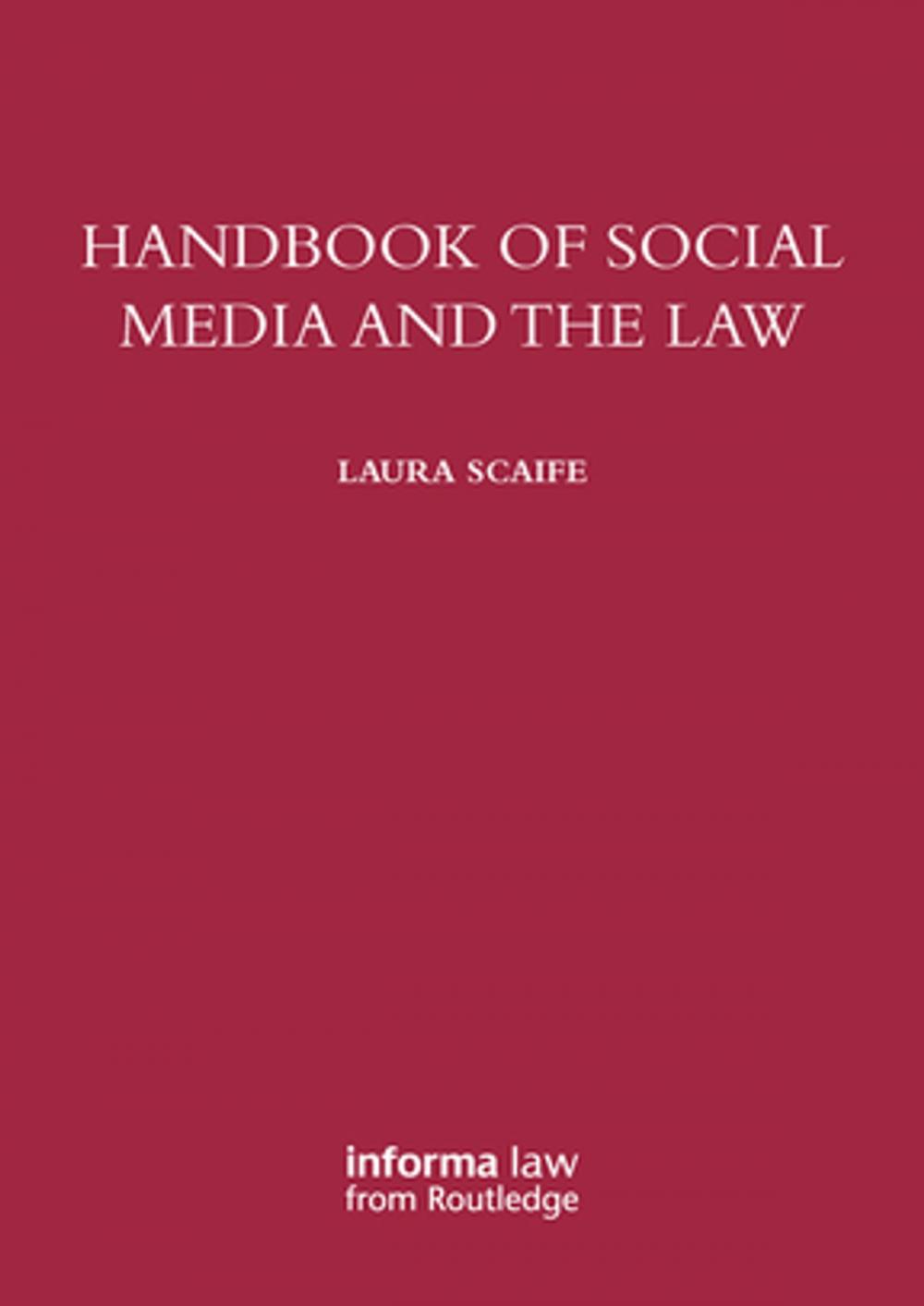 Big bigCover of Handbook of Social Media and the Law