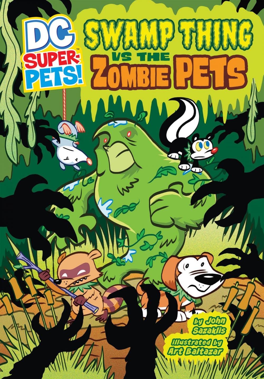 Big bigCover of Swamp Thing vs the Zombie Pets