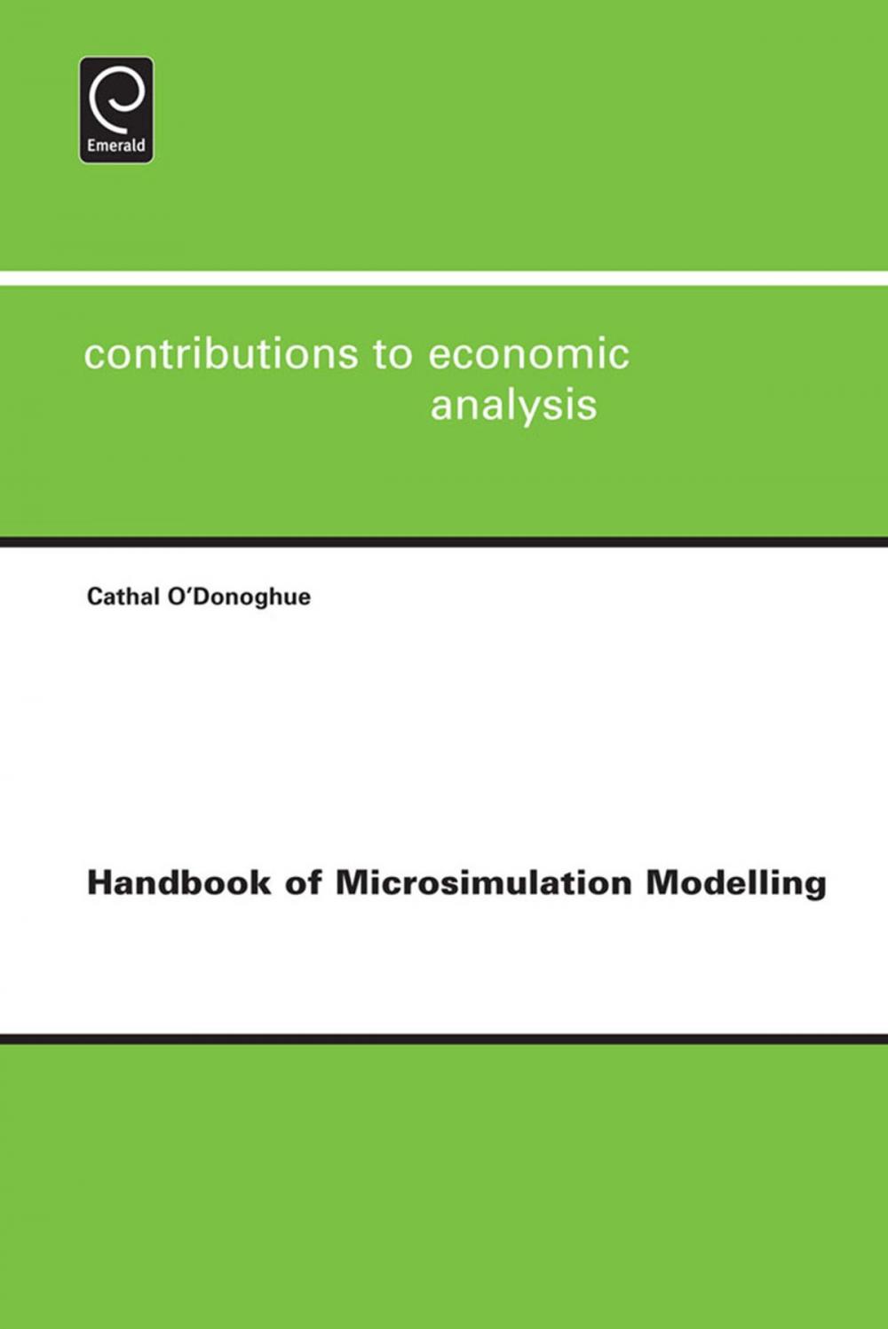 Big bigCover of Handbook of Microsimulation Modelling