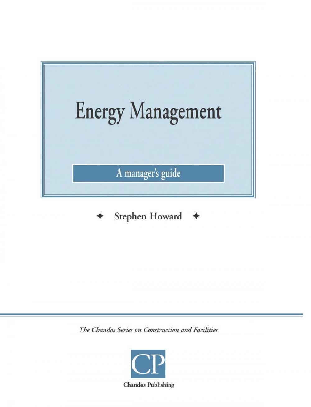 Big bigCover of Energy Management A Manager's Guide