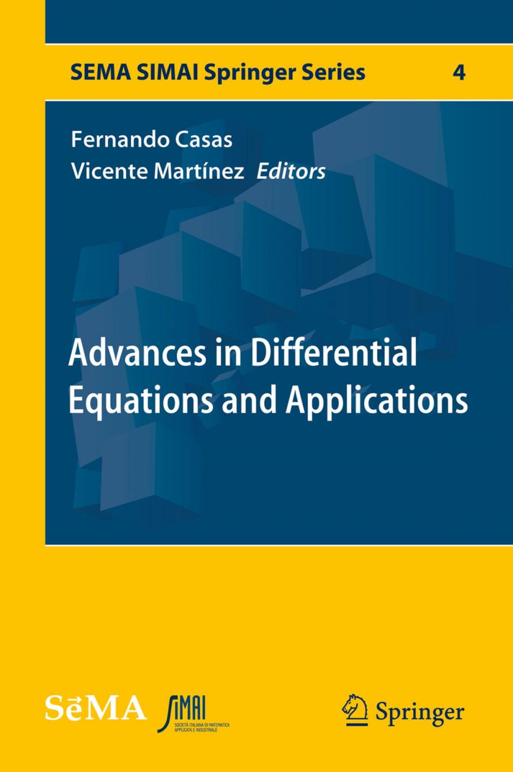 Big bigCover of Advances in Differential Equations and Applications