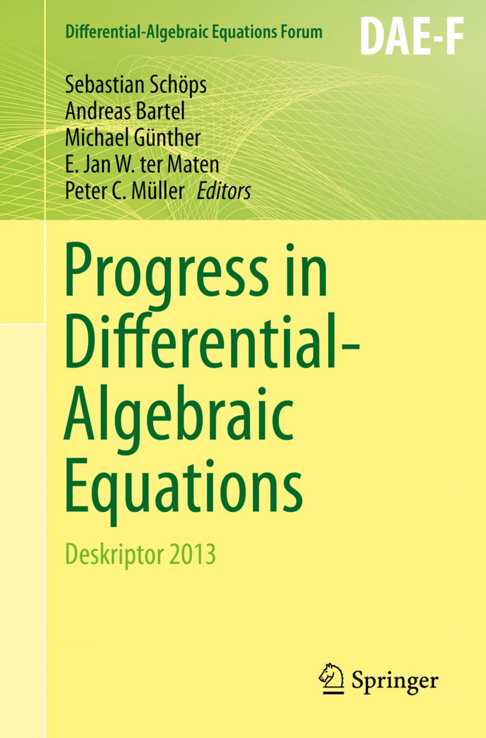 Big bigCover of Progress in Differential-Algebraic Equations
