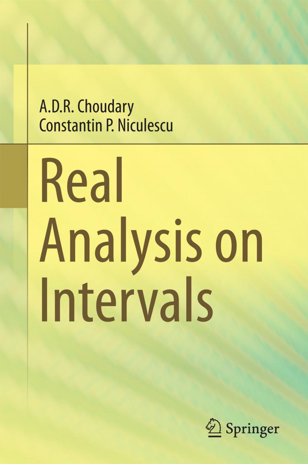 Big bigCover of Real Analysis on Intervals
