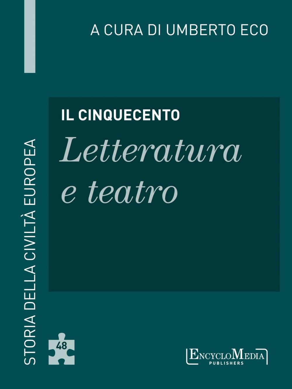 Big bigCover of Il Cinquecento - Letteratura e teatro
