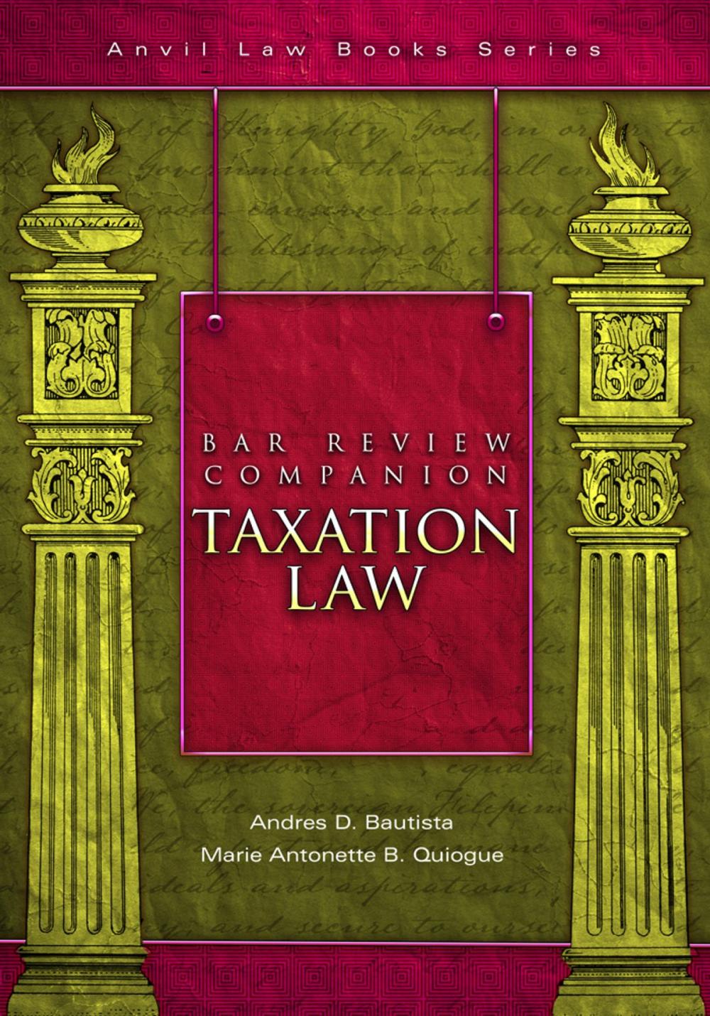 Big bigCover of Bar Review Companion: Taxation