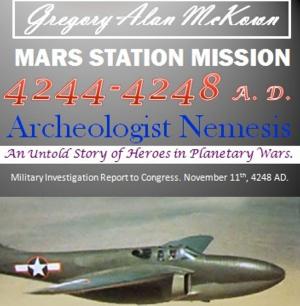 Cover of Mars Station Mission. 4244 to 4248 AD. Archeologist Nemesis.