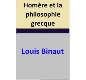 Book cover of Homère et la philosophie grecque