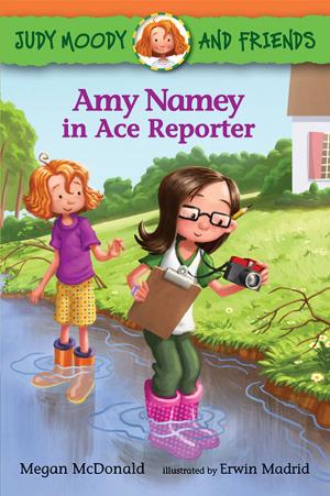 Cover of the book Amy Namey in Ace Reporter by Polly Faber