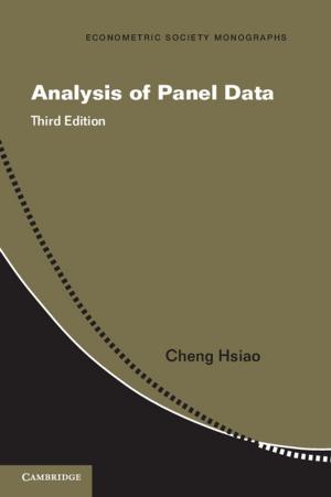 Cover of the book Analysis of Panel Data by Professor Dorit Geva