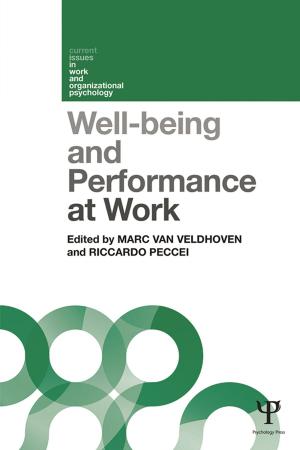 Cover of the book Well-being and Performance at Work by Aubrey Lewis