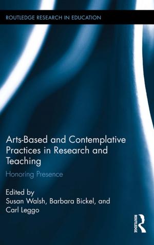 Cover of the book Arts-based and Contemplative Practices in Research and Teaching by Jerry Paquette