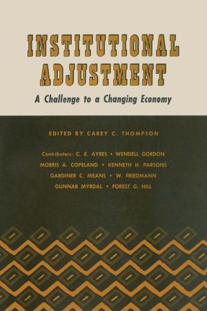 Cover of the book Institutional Adjustment by Frederick R. Gehlbach