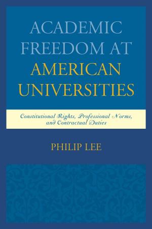 Cover of the book Academic Freedom at American Universities by Eric Weed