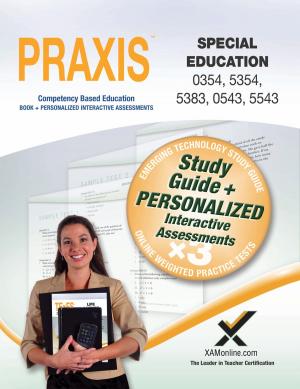 Cover of PRAXIS Special Education 0354/5354, 5383, 0543/5543 Book and Online