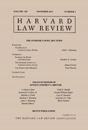 Cover of the book Harvard Law Review: Volume 128, Number 1 - November 2014 by John Logue