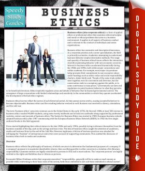 Cover of the book Business Ethics by Speedy Publishing