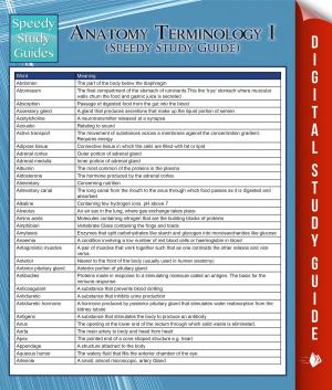 Book cover of Anatomy Terminology I (Speedy Study Guide)