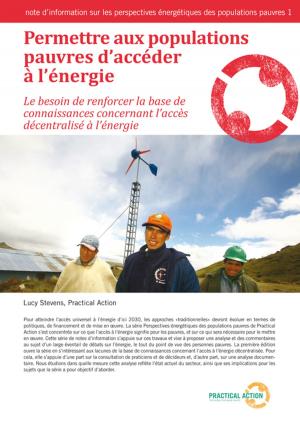 Cover of the book Permettre aux populations pauvres d’accéder à l’énergie by Gill Gordon