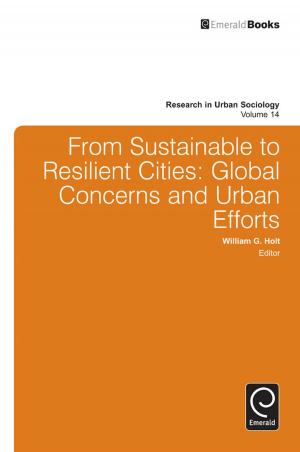 Cover of the book From Sustainable to Resilient Cities by Professor Vincent Mosco