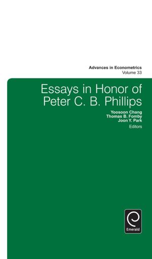 Cover of the book Essays in Honor of Peter C. B. Phillips by Alexander-Stamatios Antoniou, Ronald J. Burke, Sir Cary L. Cooper